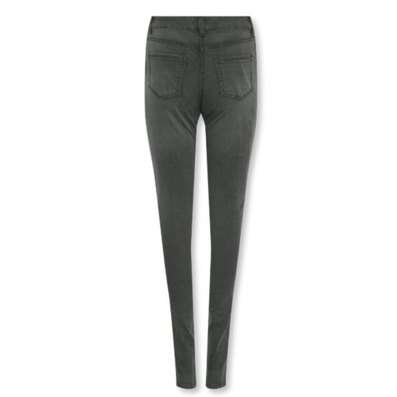 Long Tall Sally Women's High Waisted Black Stone Washed Skinny Jeans Size 4 Tall - Picture 4 of 7